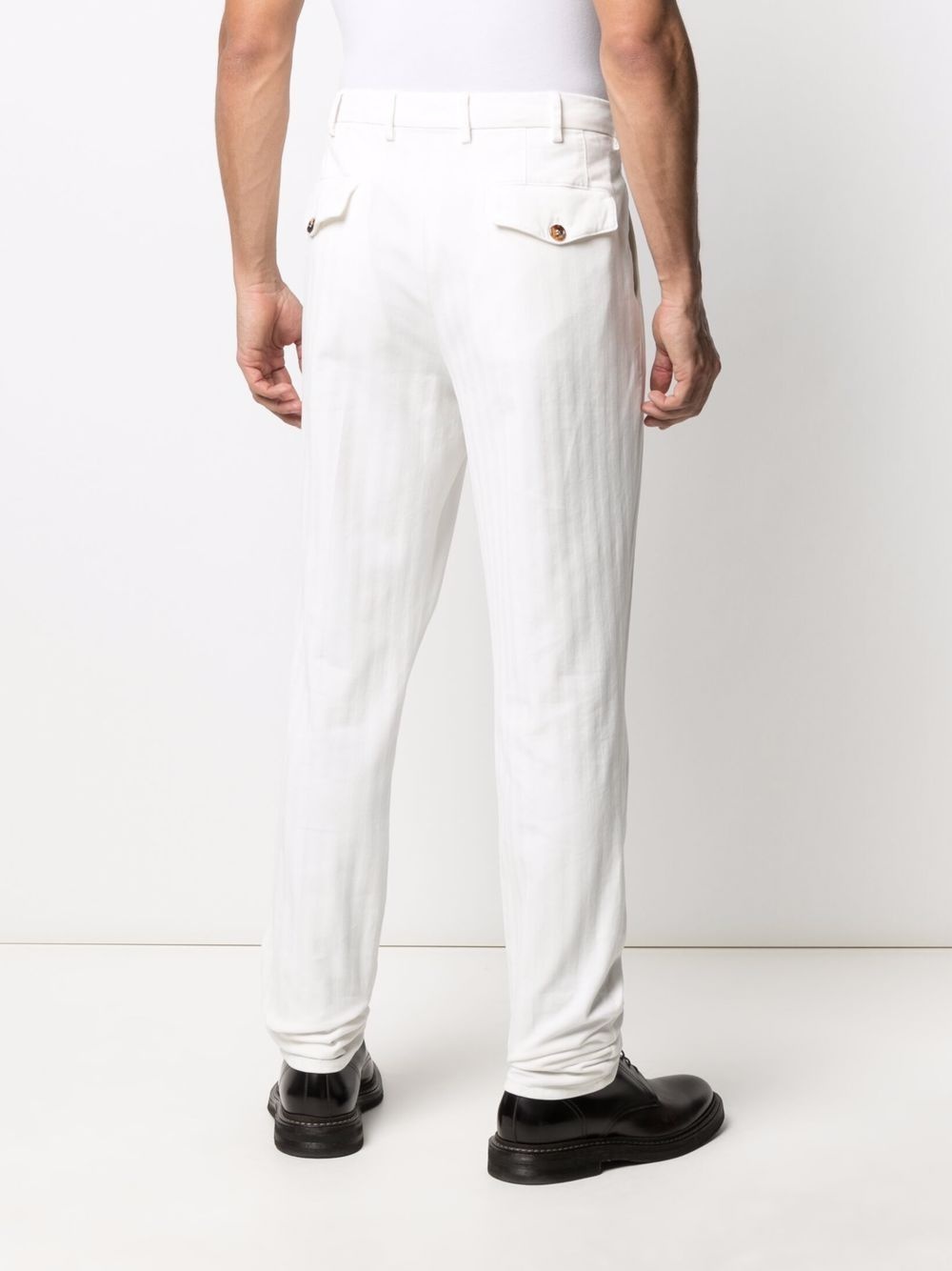 straight-leg tailored trousers - 4