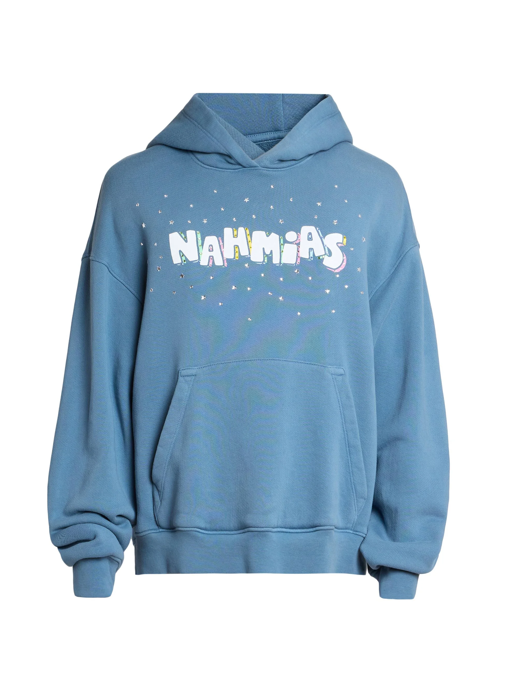 Men's Daydreaming Flower Trip Hoodie - Steel Blue - 1