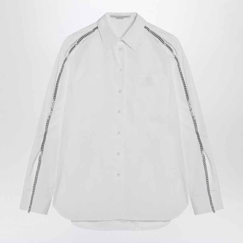 Stella McCartney White Falabella shirt with chains - 1