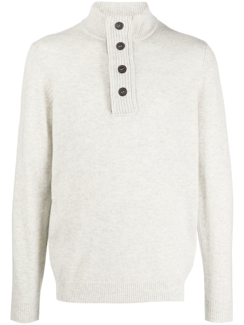 button-plack detail knit jumper 1