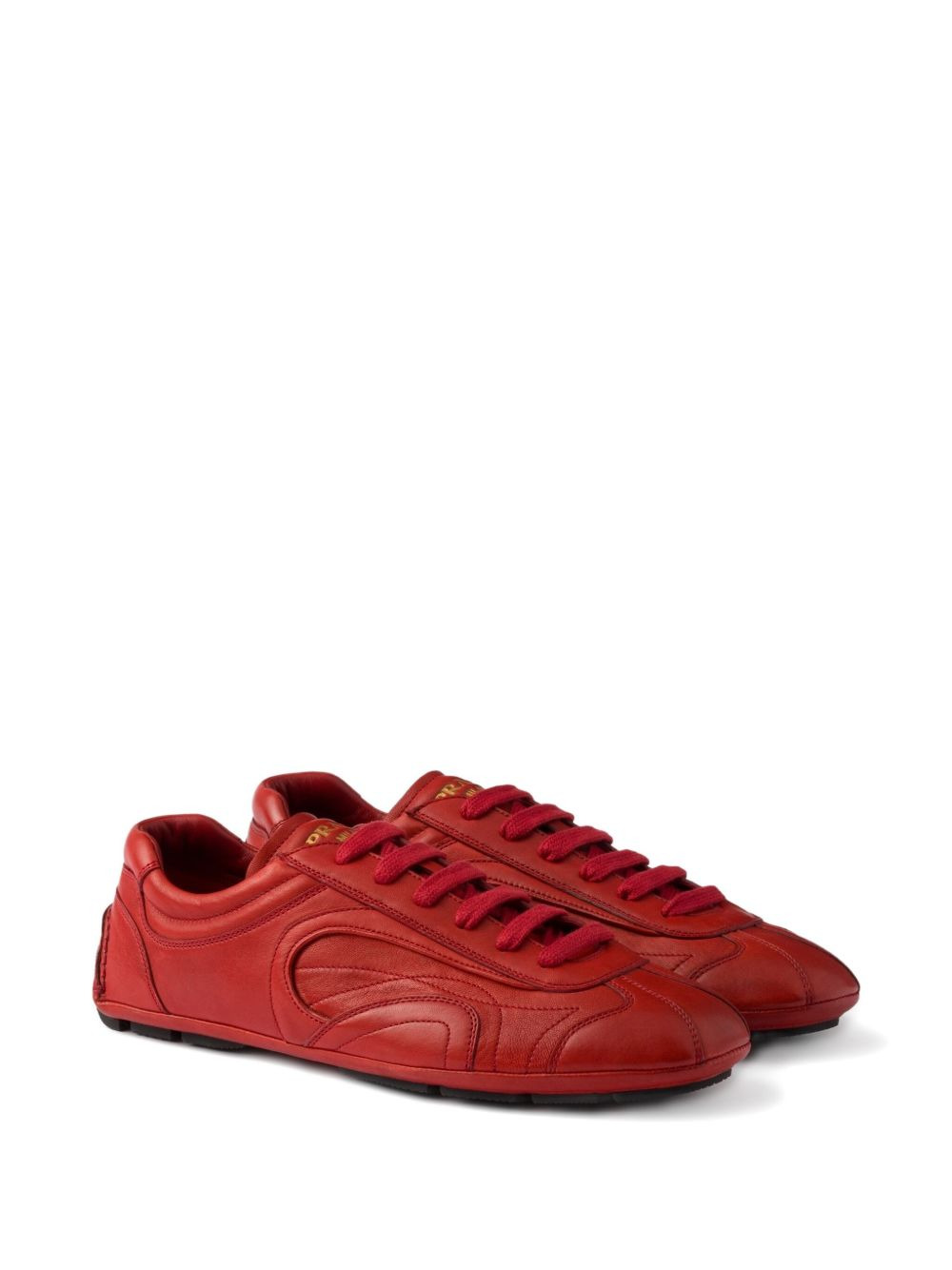 Antiqued nappa leather sneakers - 2