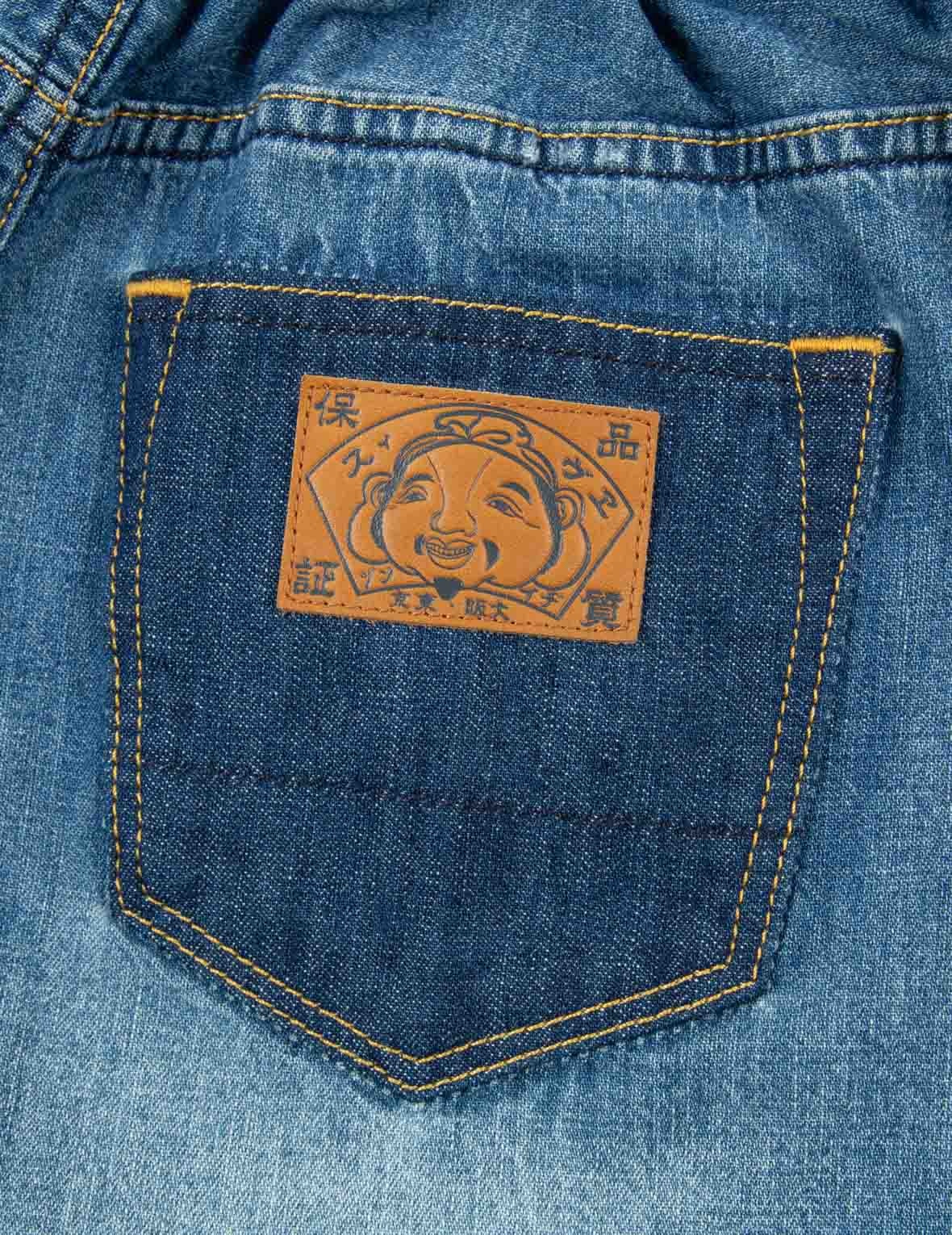SEAGULL PRINT DENIM JUMPSUIT - 14