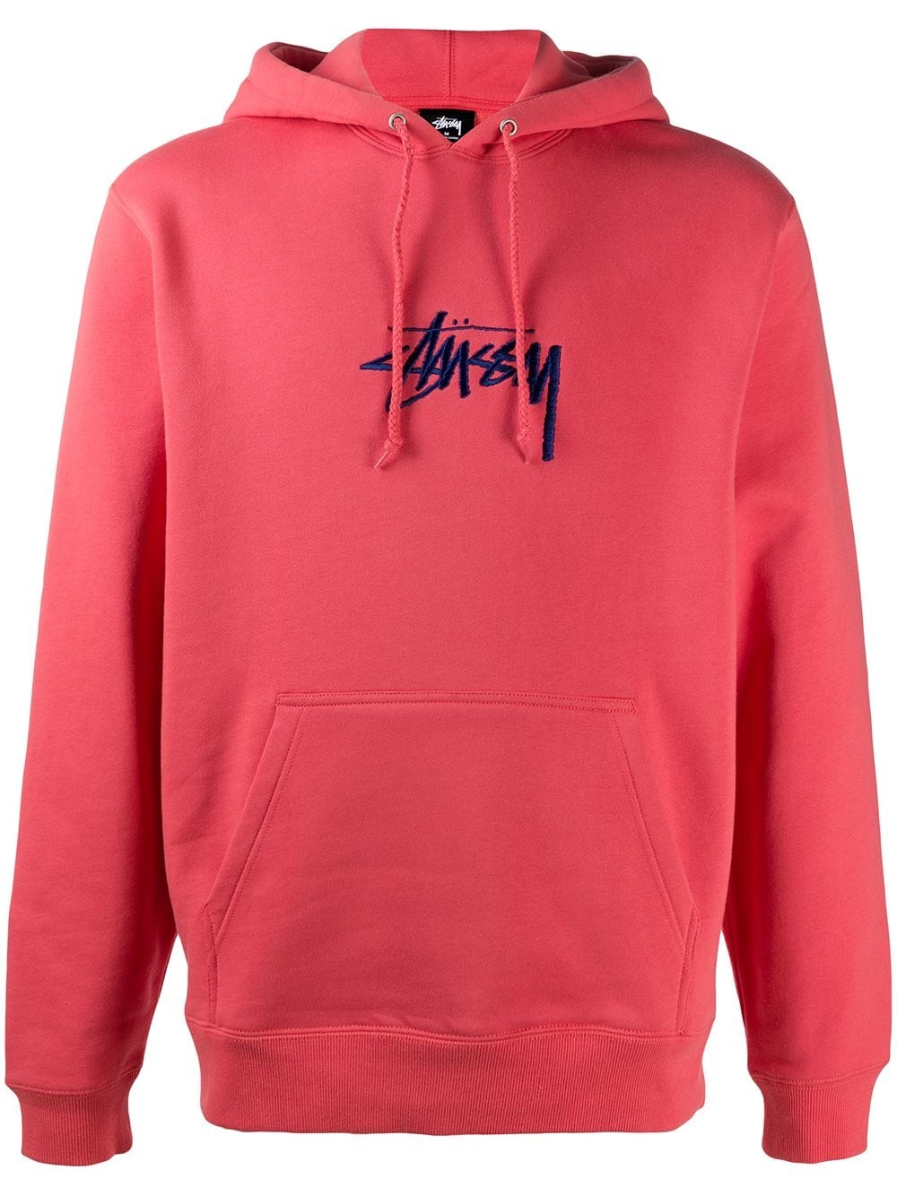 embroidered logo hoodie - 1