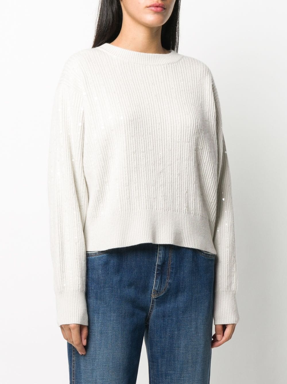 cashmere embellished jumper - 3