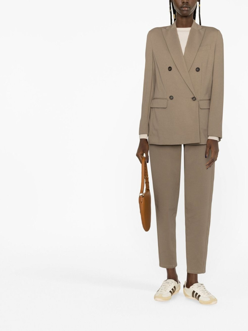 Brunello Cucinelli double-breasted cotton-blend blazer outlook