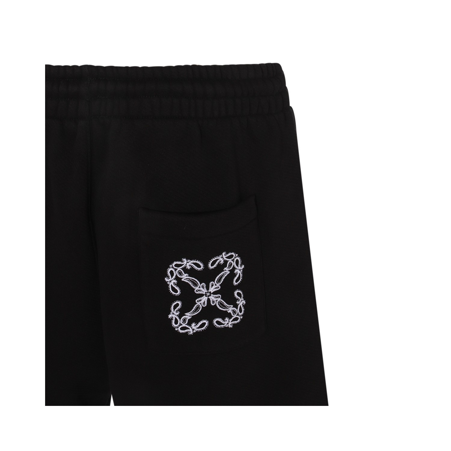 BLACK COTTON SHORTS - 3