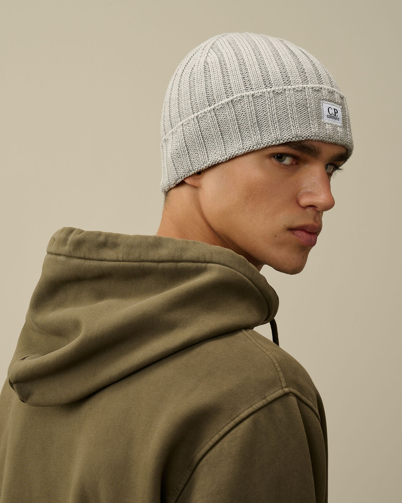 Extra Fine Merino Wool Logo Beanie 3