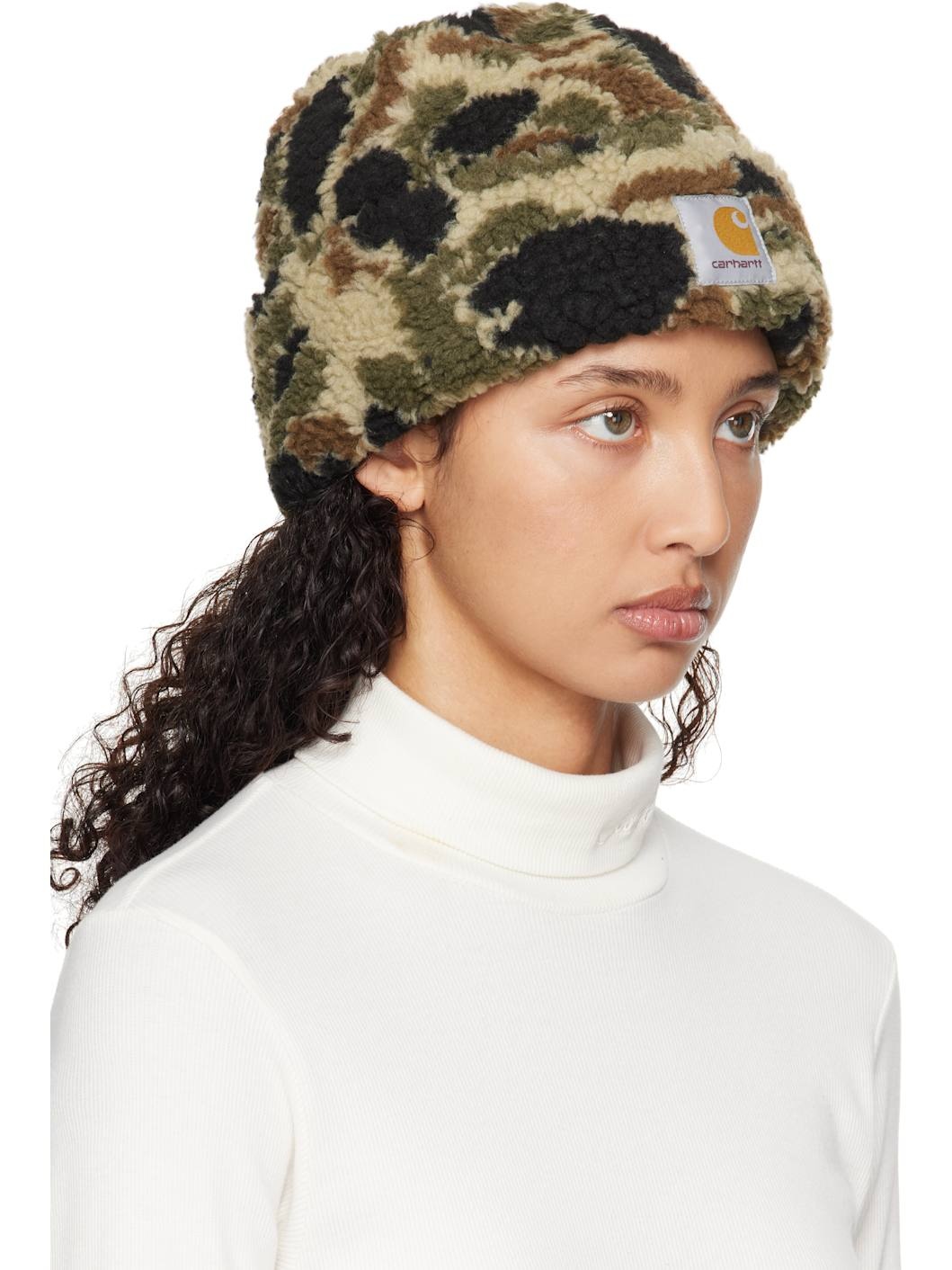 Beige & Khaki Prentis Beanie - 2