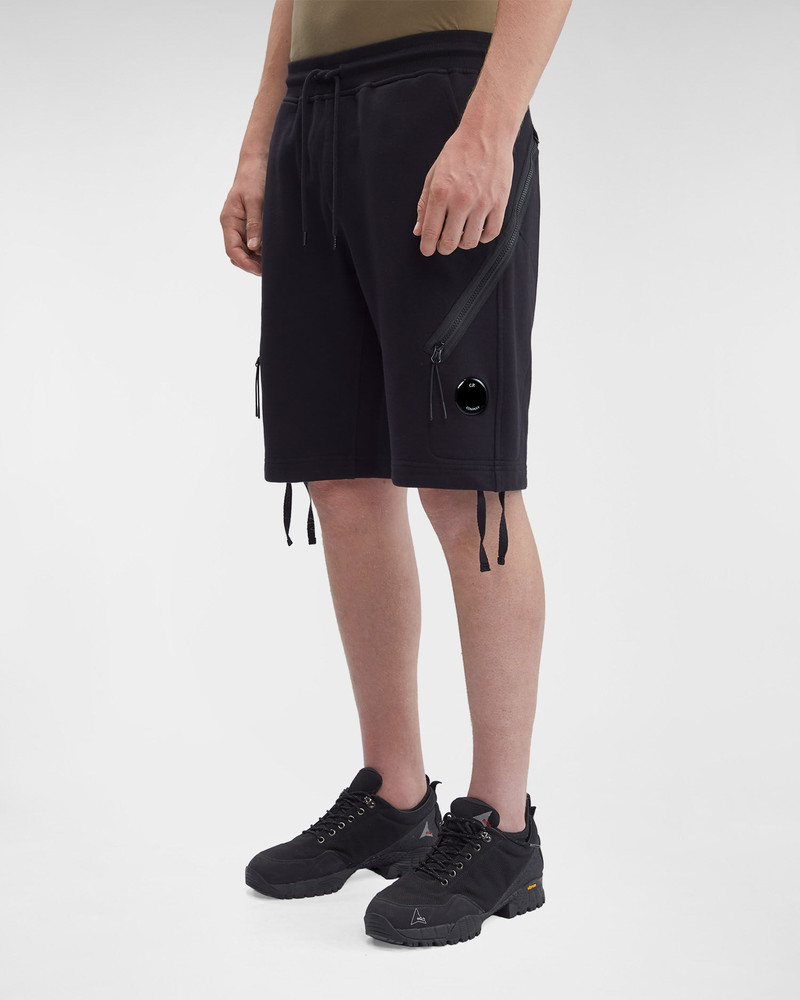 C.P. Company Diagonal Raised Fleece Zipped Pocket Shorts outlook
