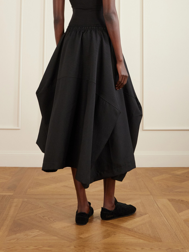 + Y-3 Ruched Recycled-shell Skirt 3