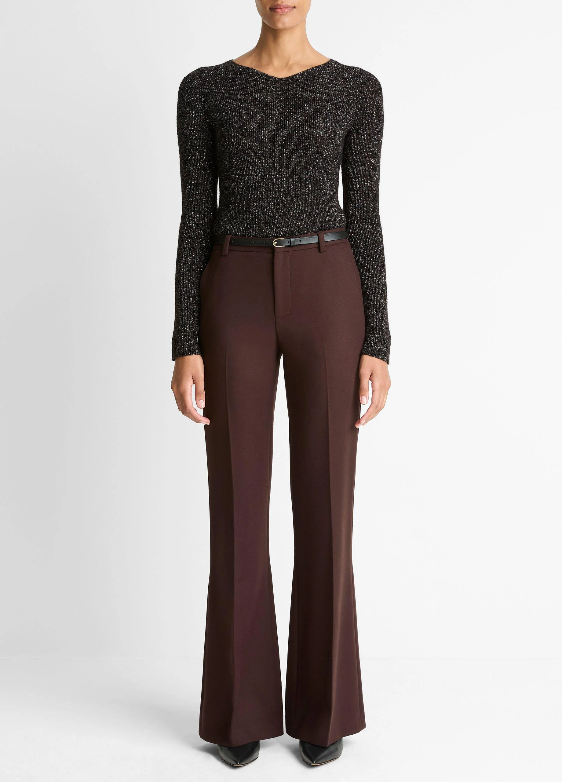 Sculptural Flare Trouser - 1