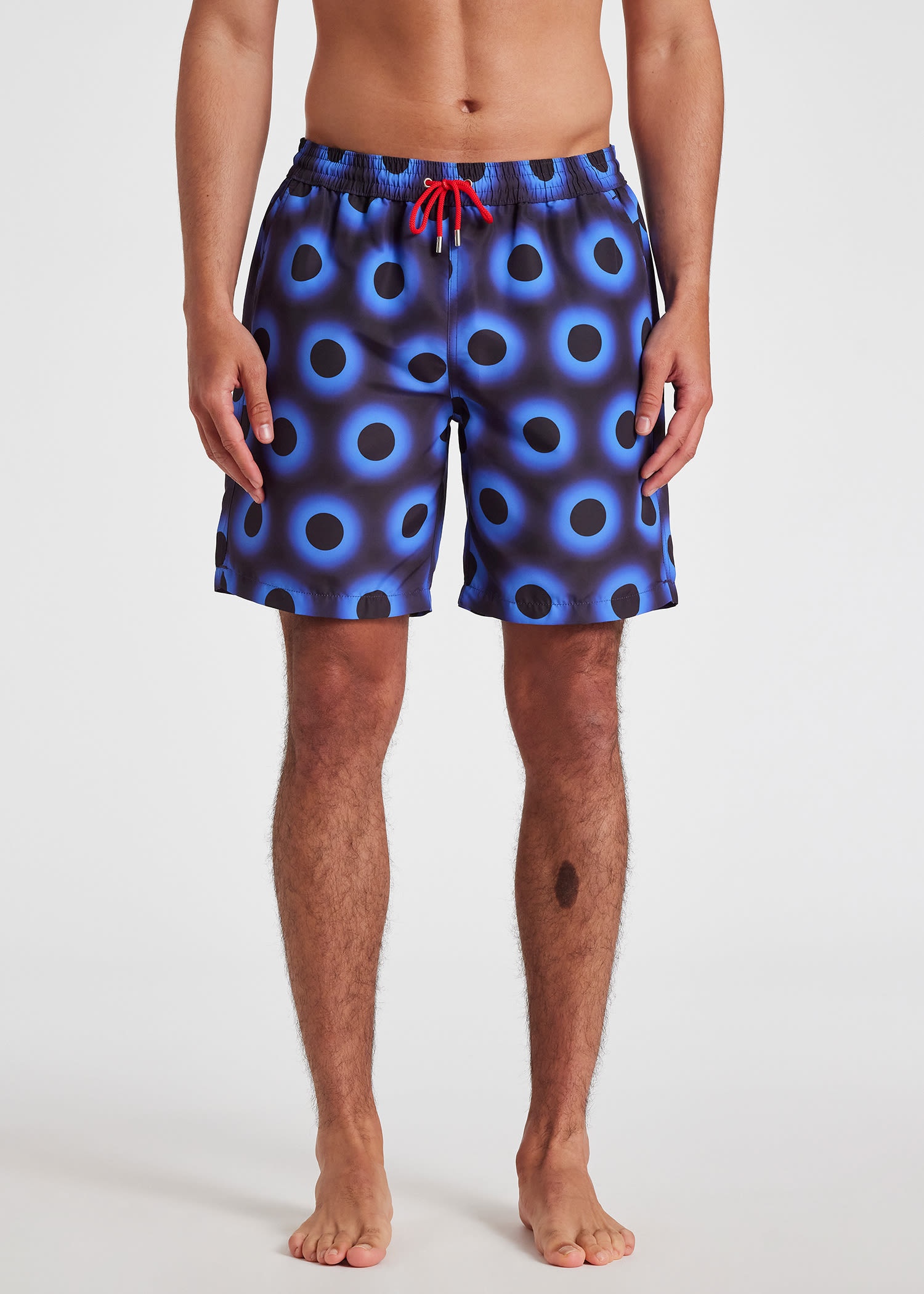 'Glow Polka' Long Swim Shorts - 4