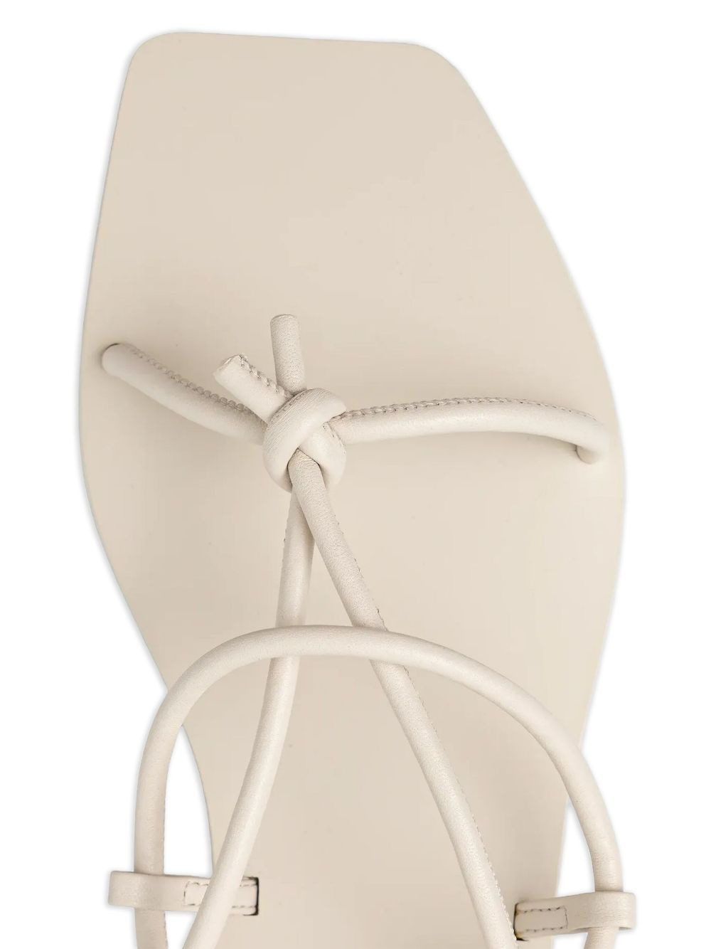 Penta knotted leather lace-up sandals - 4