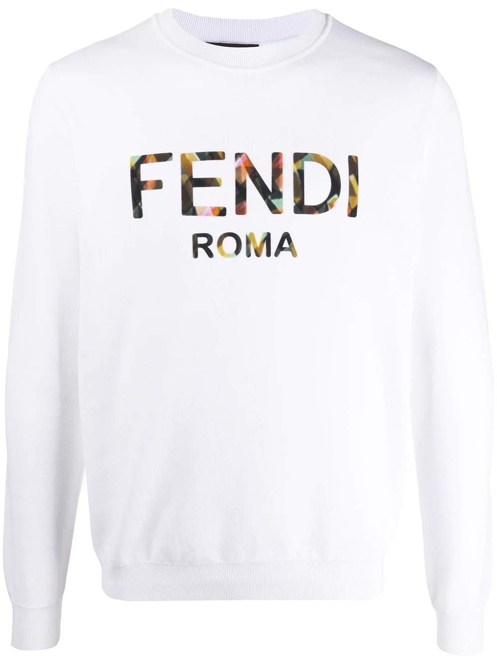 printed logo sweatshirt - 1