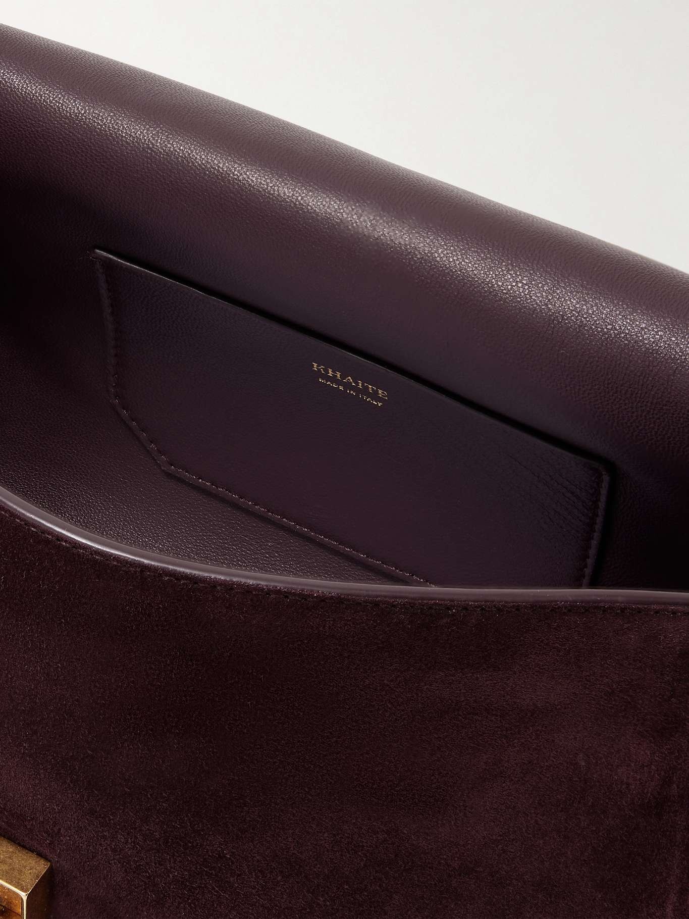 Cate suede shoulder bag Burgundy - 5
