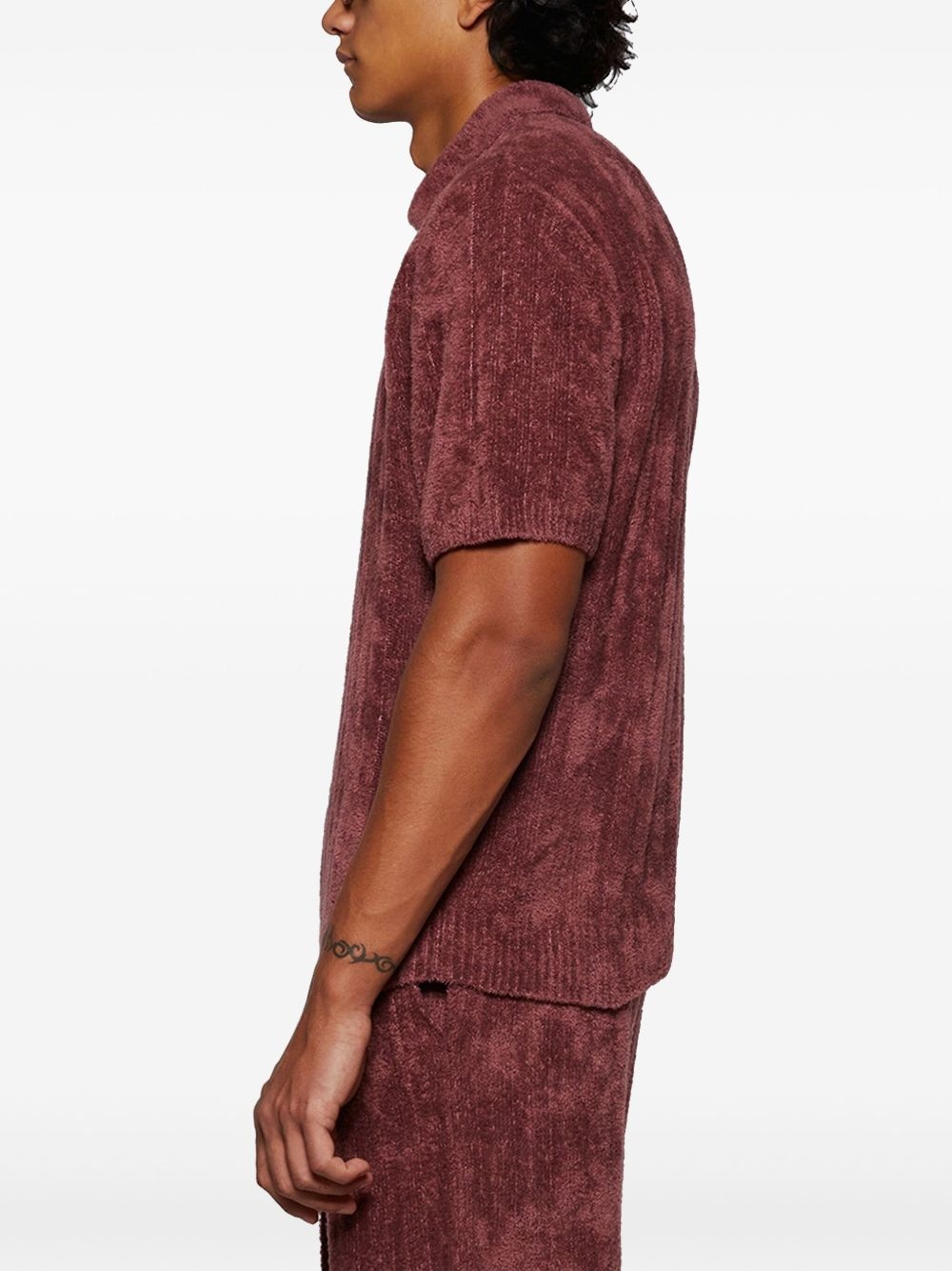 chenille polo shirt - 4