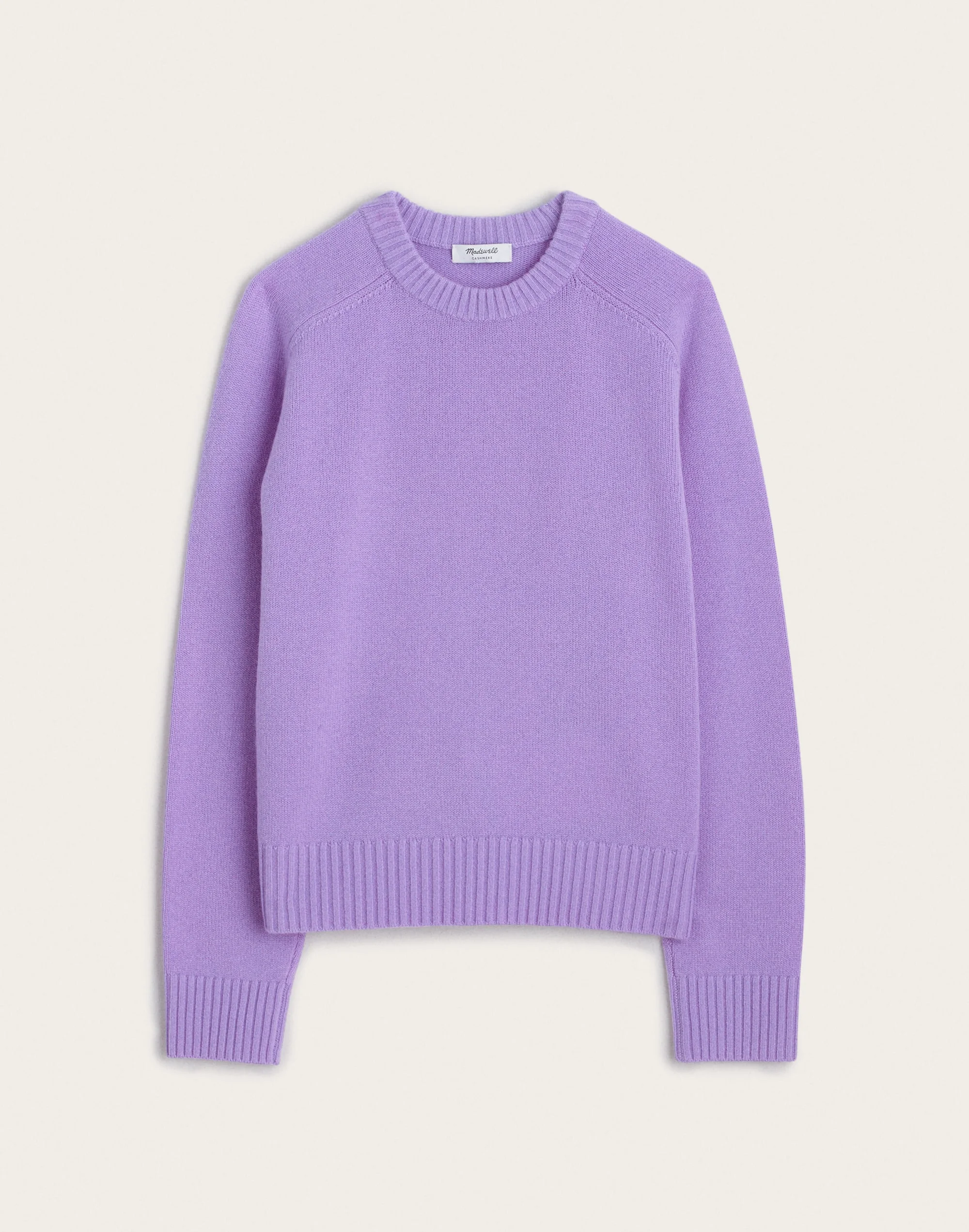Saddle-Sleeve Crewneck Sweater in 100% Cashmere - 1