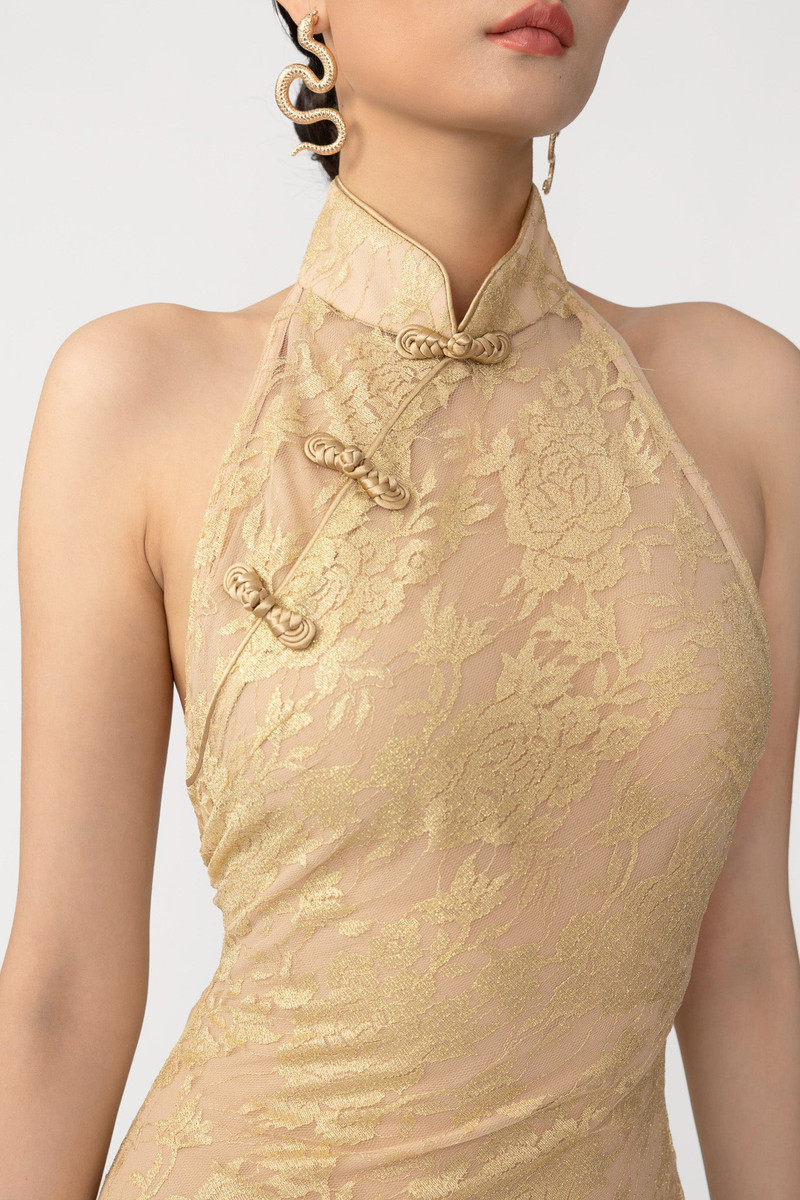 SAU LEE GILLIAN LACE GOWN outlook