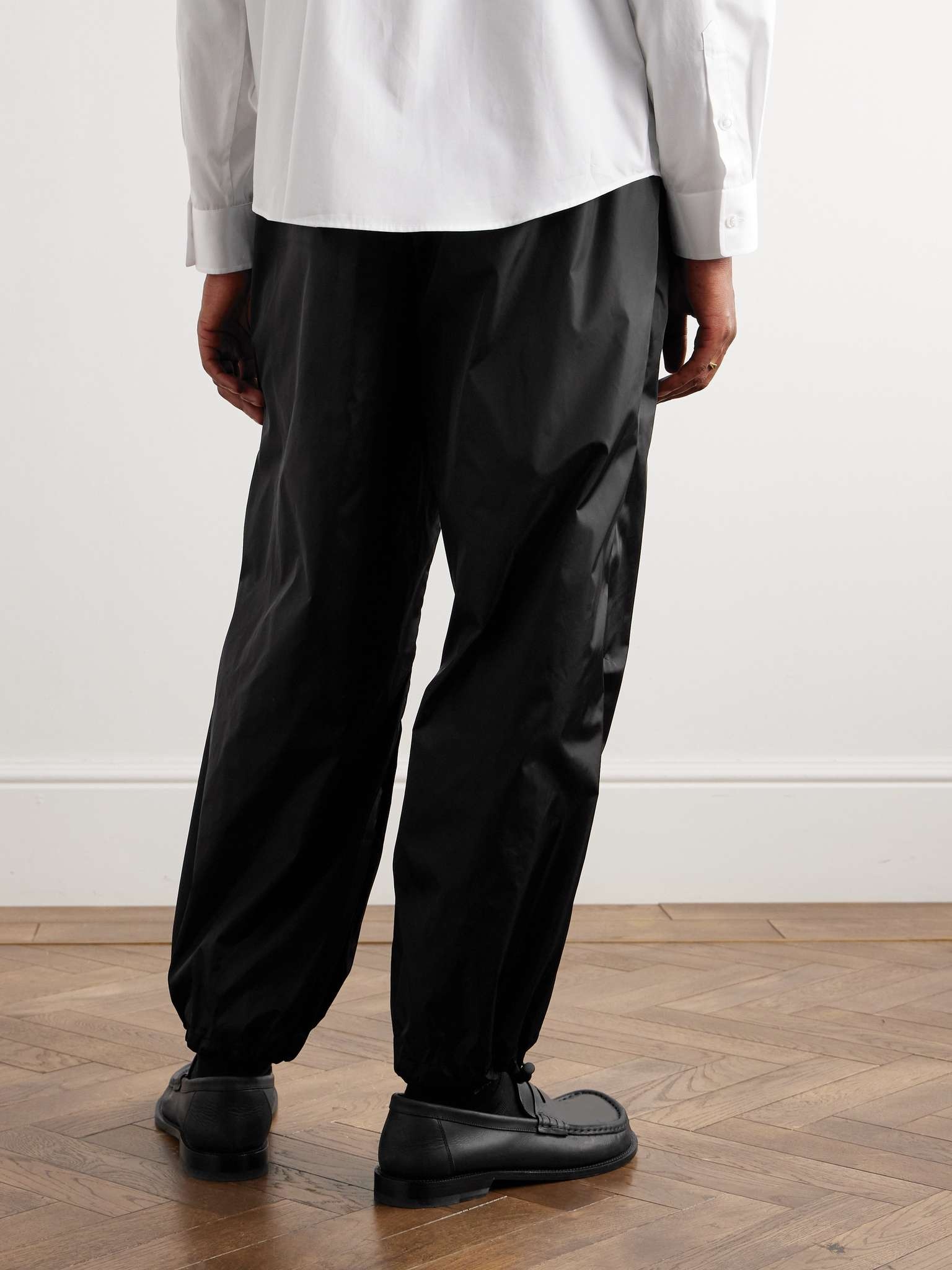 Tapered Shell Drawstring Trousers - 4