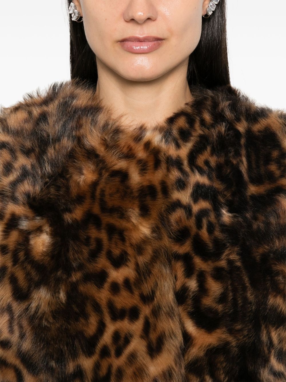 leopard-pattern jacket - 5