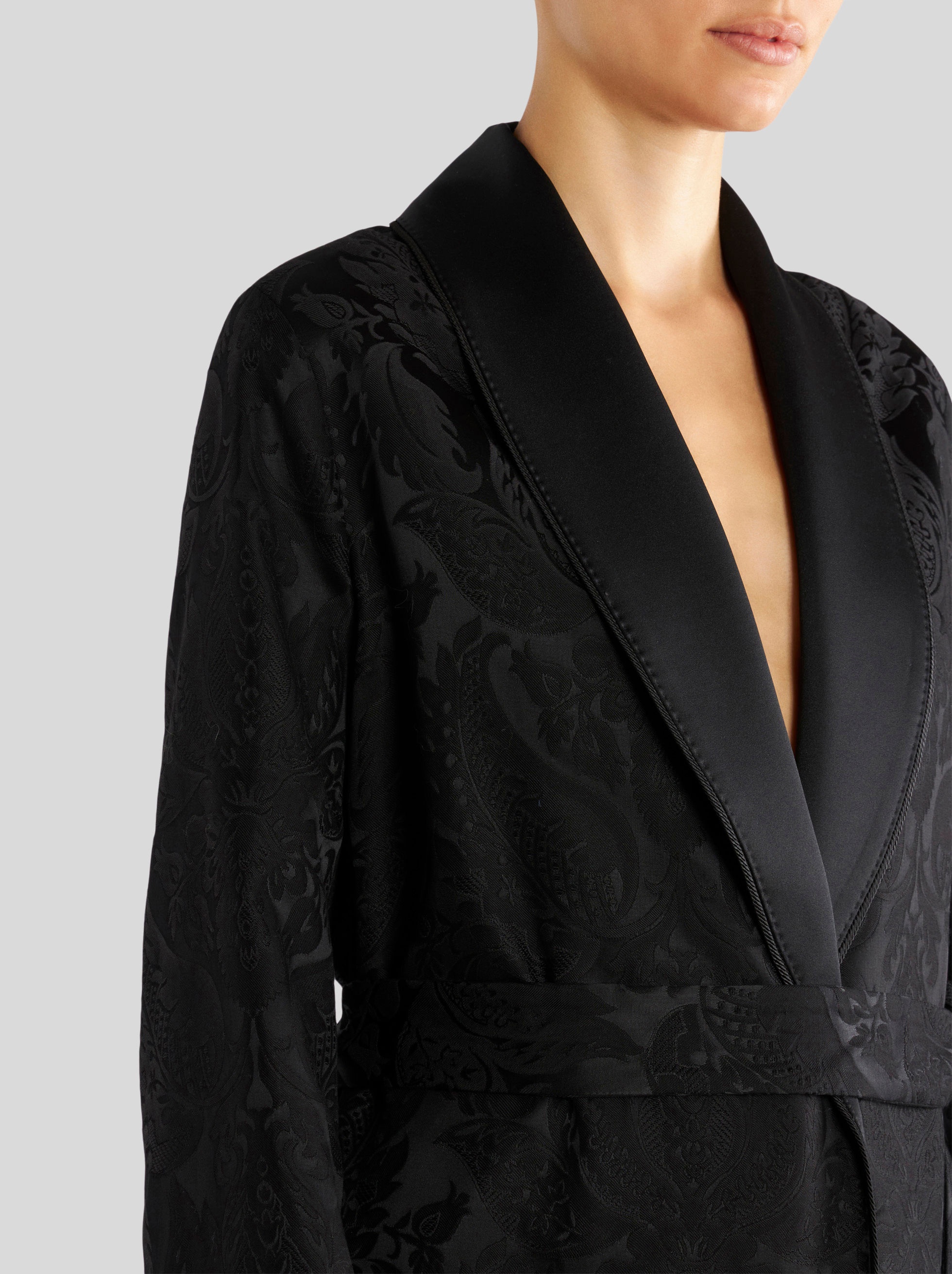 JACQUARD DUSTER COAT WITH PAISLEY PATTERN - 2