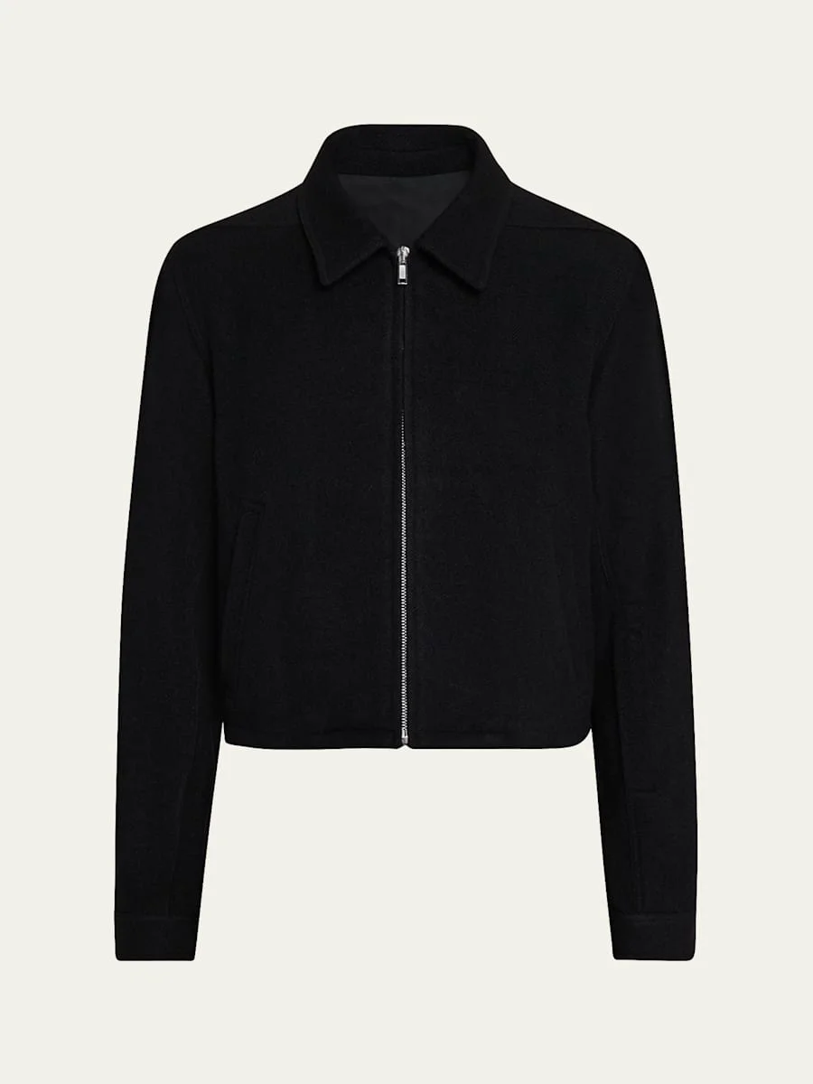 Men's Alice Wool Cropped Full-Zip Blouson - 1