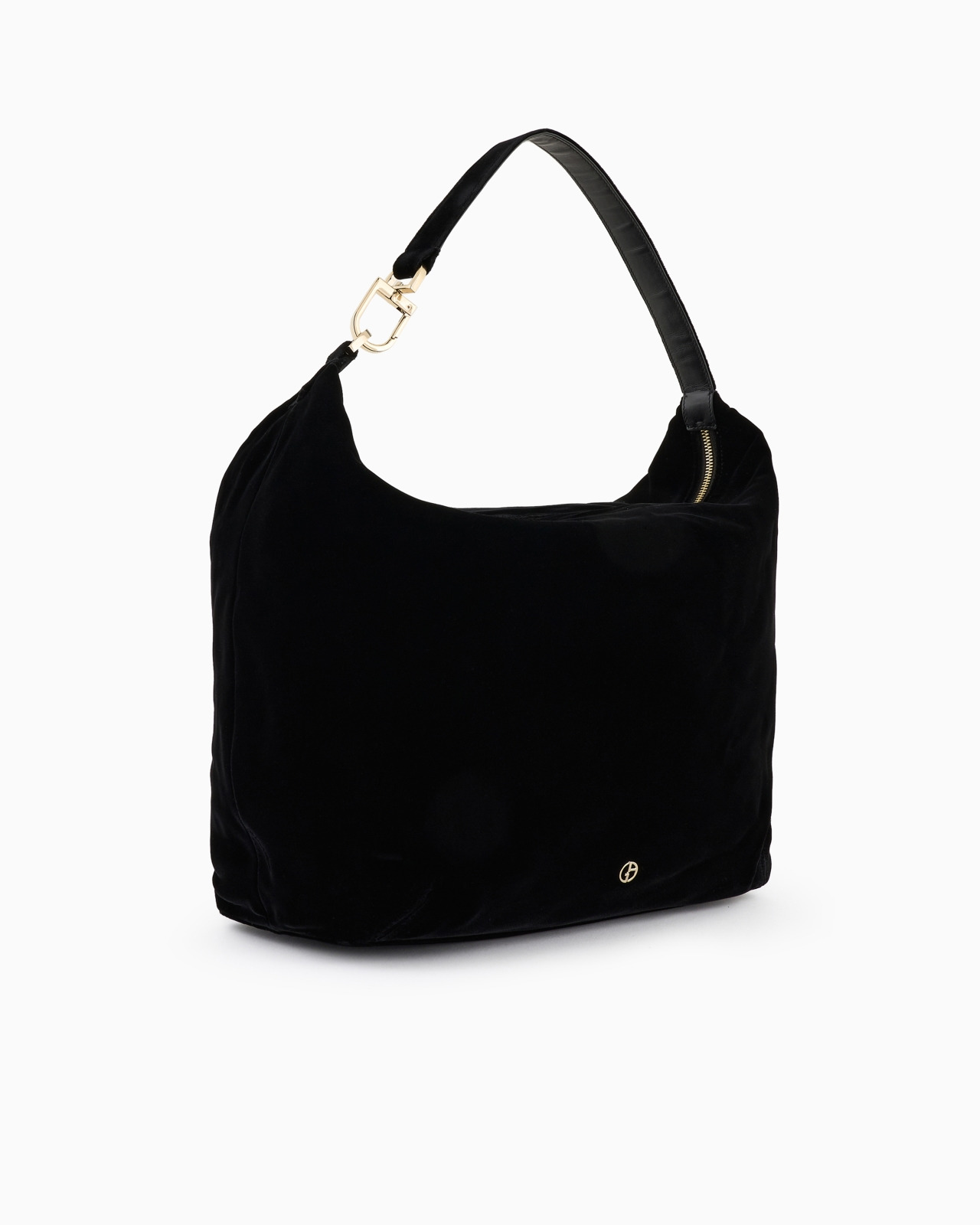 LA PRIMA SOFT LARGE HOBO BAG IN VELVET - 2