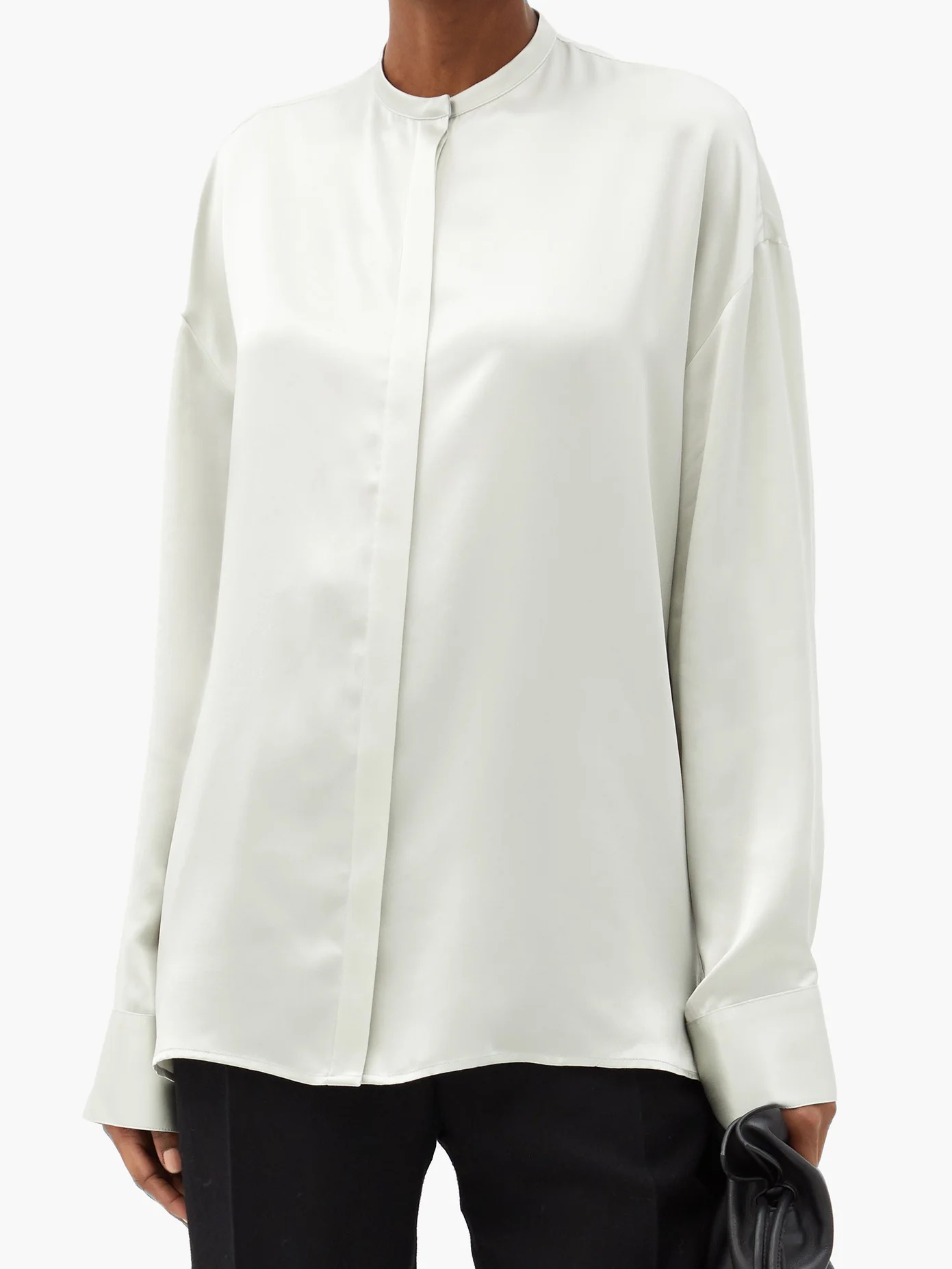 Dali stand-collar silk shirt - 6