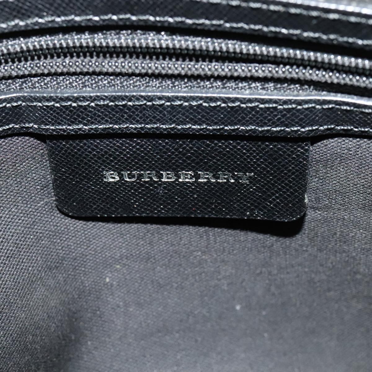 Burberry Nova Check Hand Bag Canvas Beige Black - 10