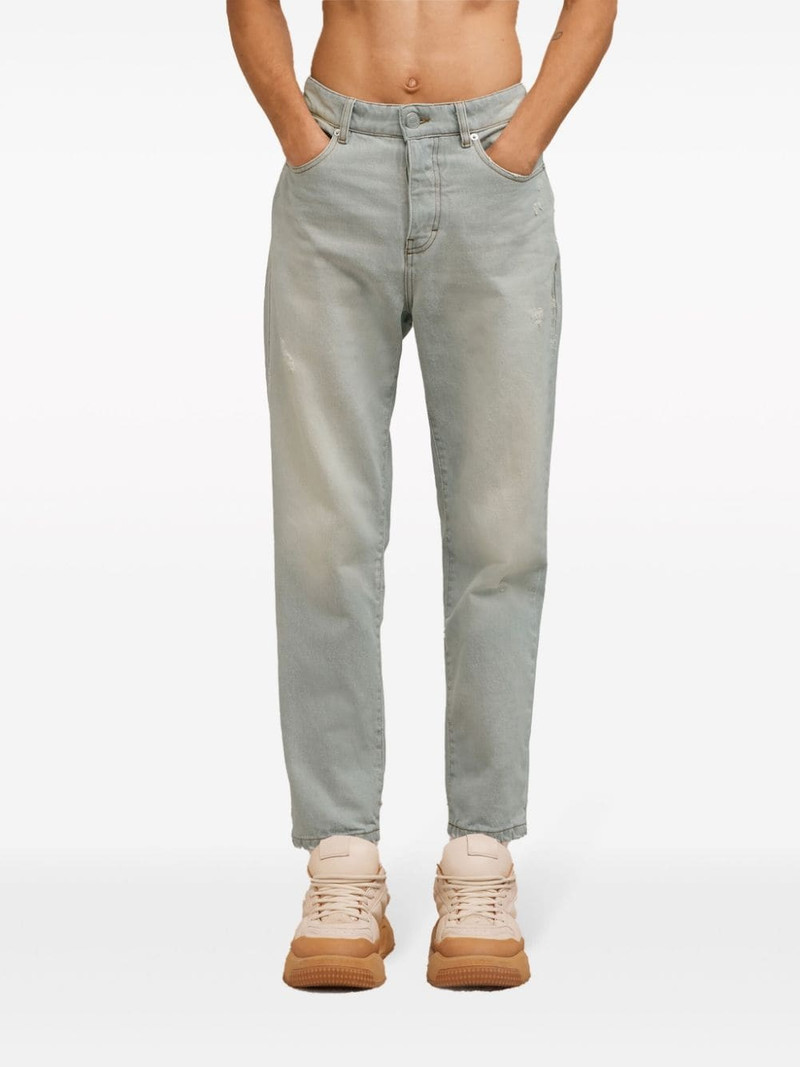 logo-patch organic cotton jeans 4