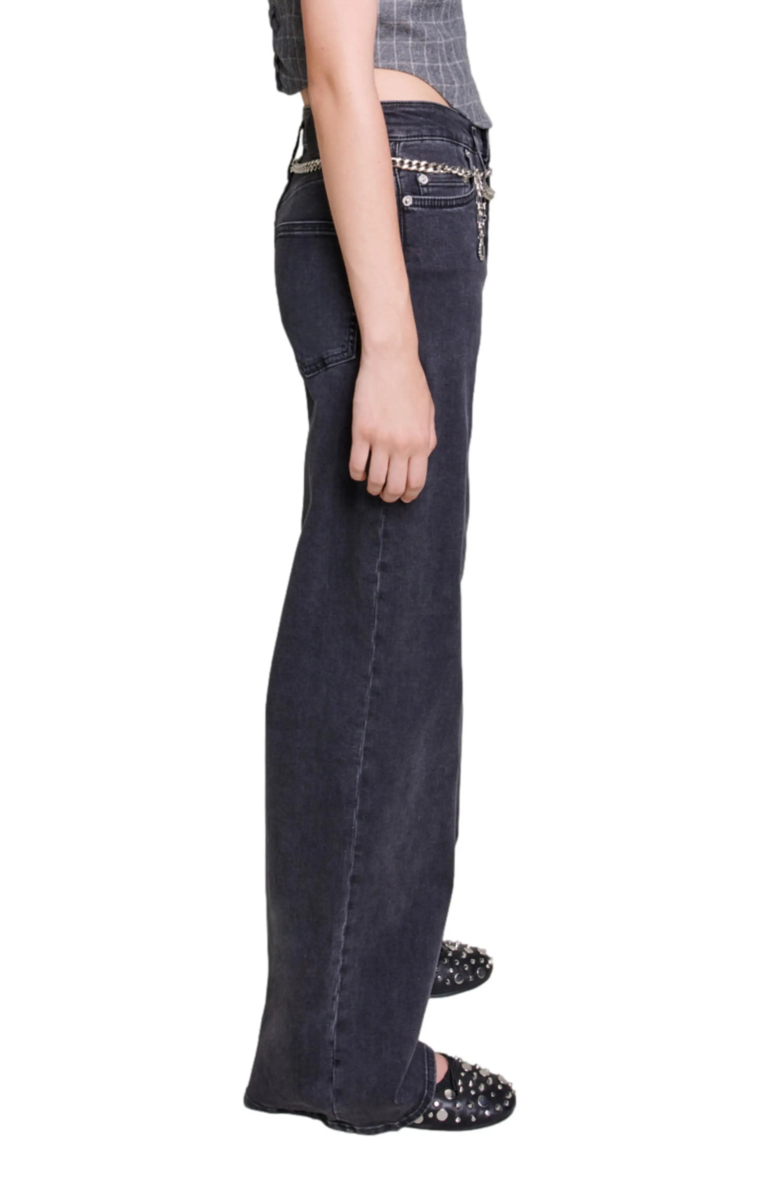 Pantinie Chain Link Belt Jeans - 3