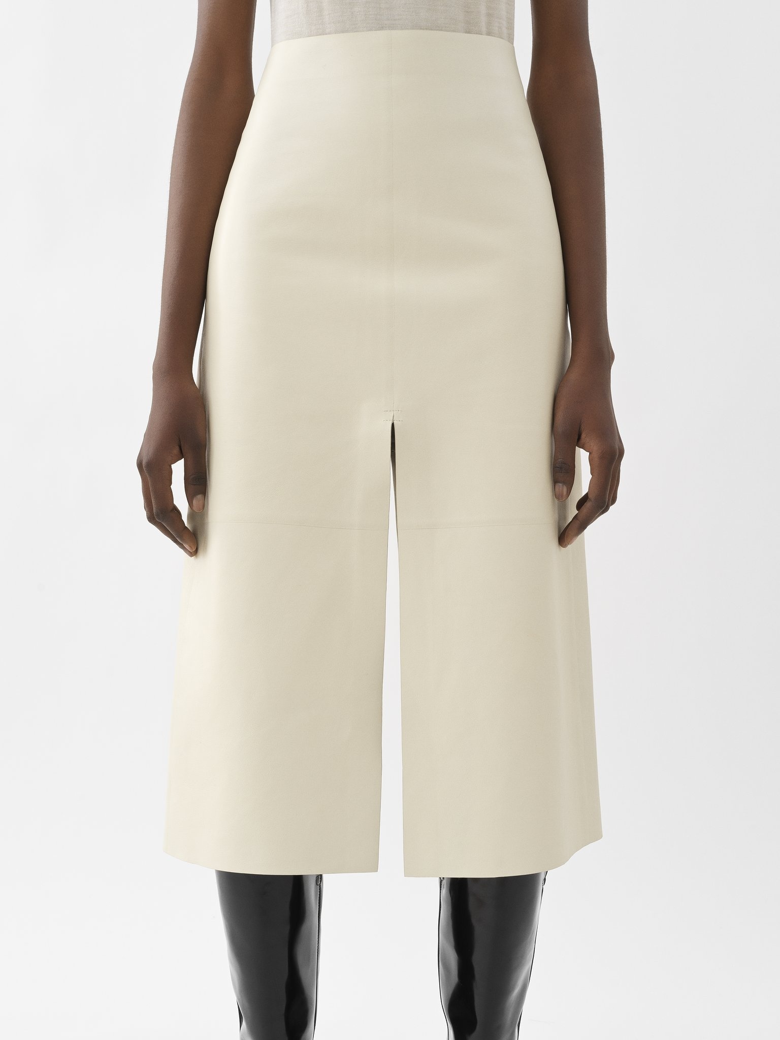STRAIGHT MIDI SKIRT - 5