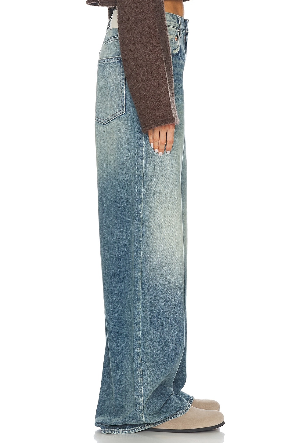 Luna Mid Rise Baggy Wide Leg - 3
