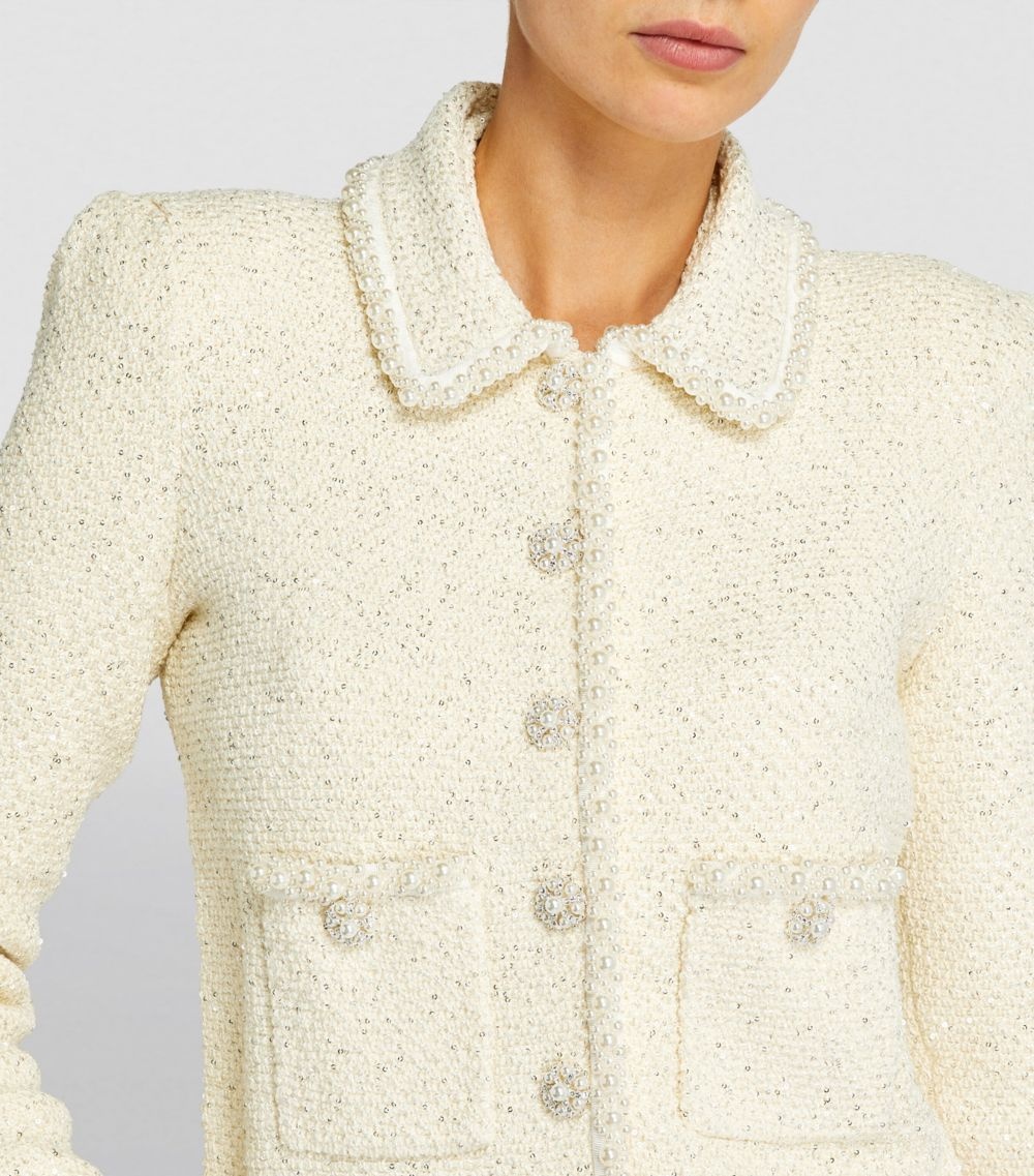 Sequin Knit Pearl cardigan