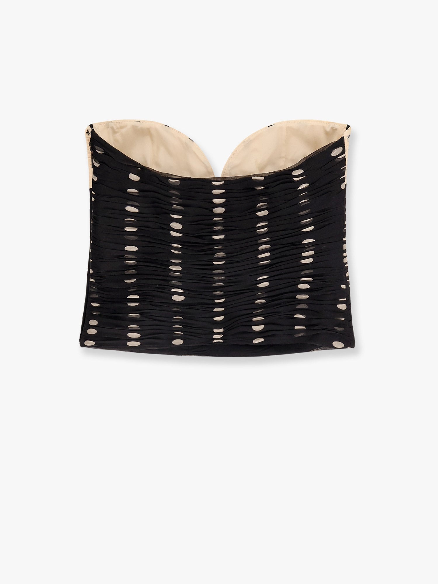 Valentino Plusdepois Print Chiffon Top With Handmade Draping And Bow Detail - 4