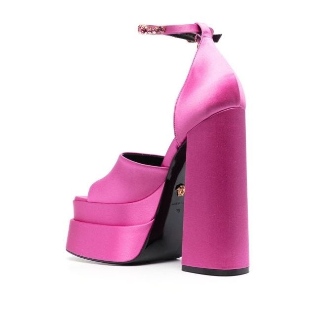 Pink Aevitas Medusa Platform Sandals - 6
