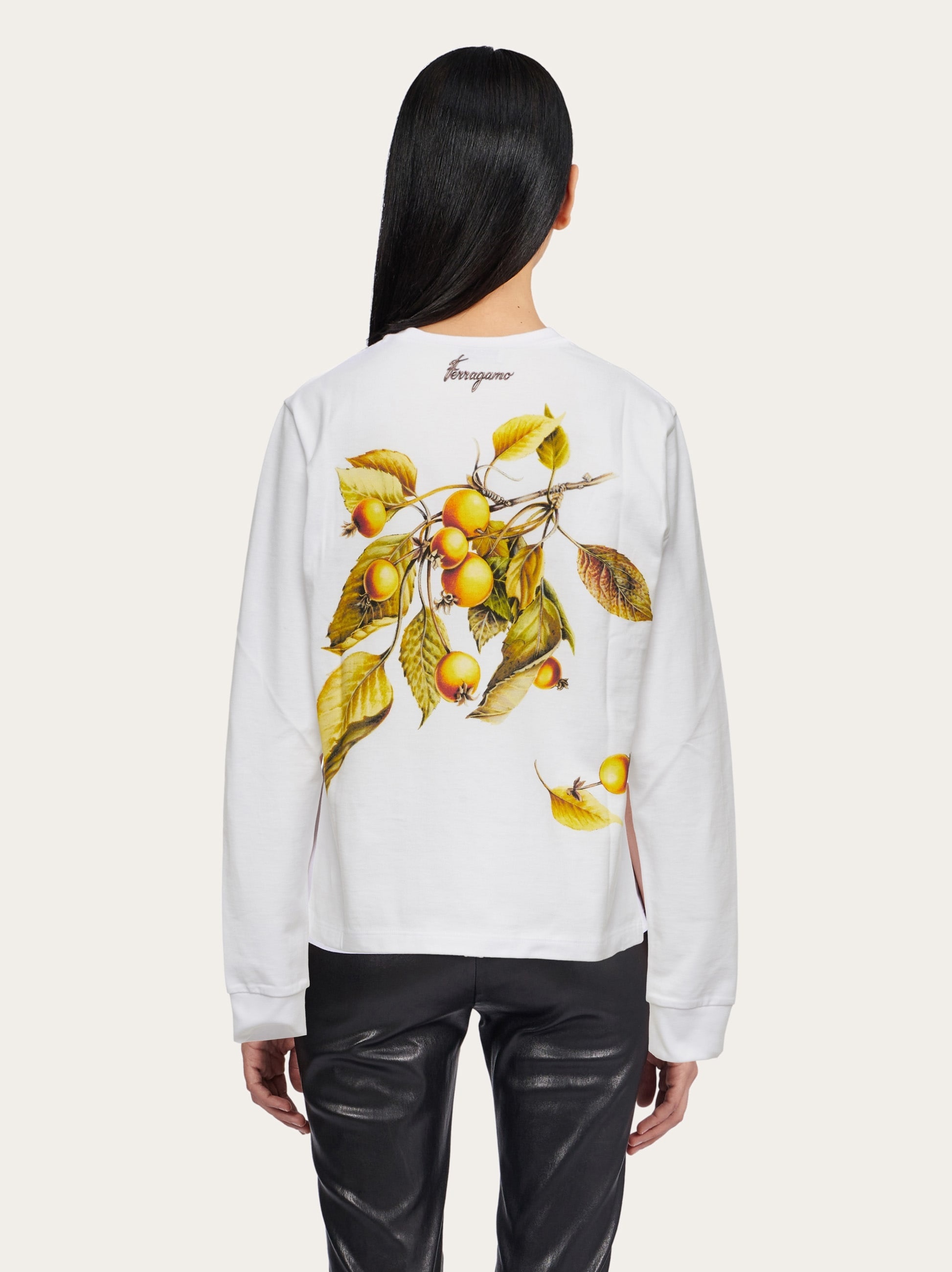Long sleeved t-shirt with botanical print - 3