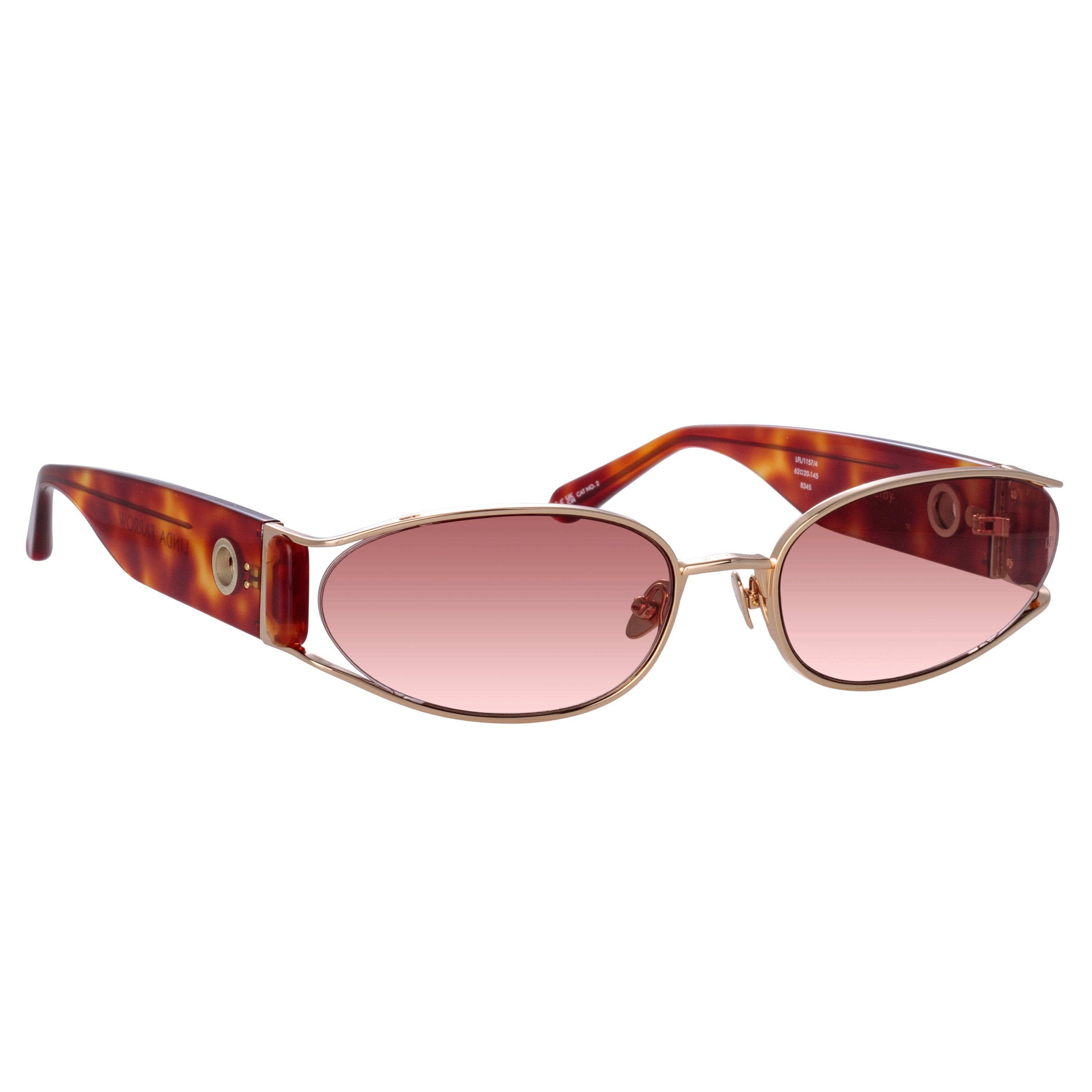 SHELBY CAT EYE SUNGLASSES IN AMBER TORTOISESHELL - 3