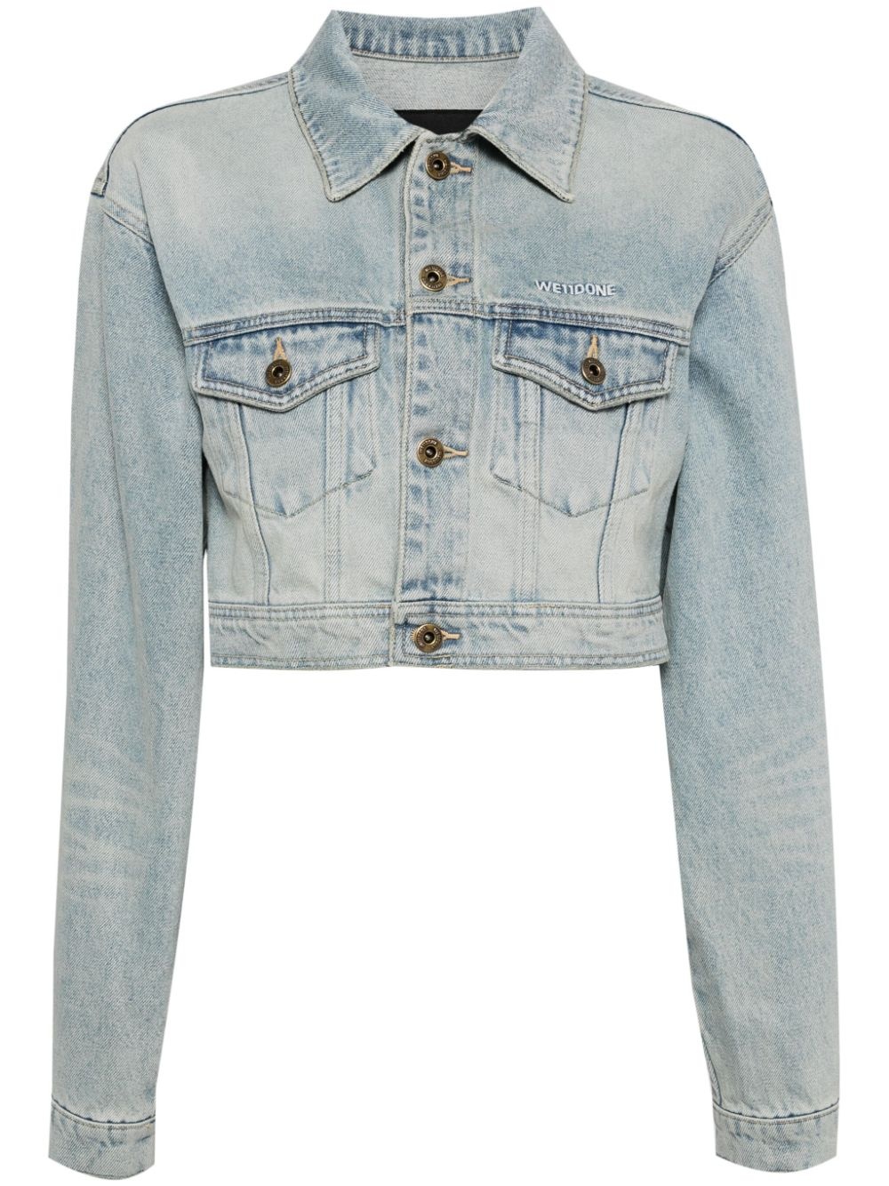 washed denim jacket - 1