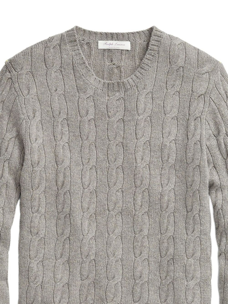 Ralph Lauren cable-knit crew-neck sweater outlook