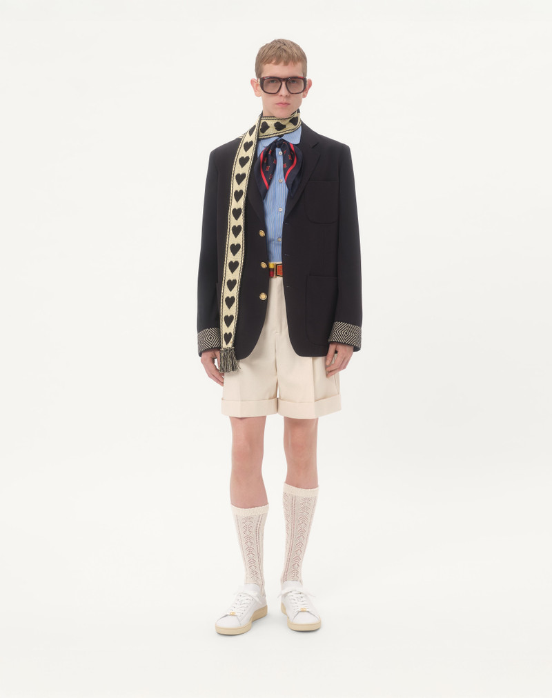 Valentino COTTON CANVAS CUFFED BERMUDA SHORTS outlook