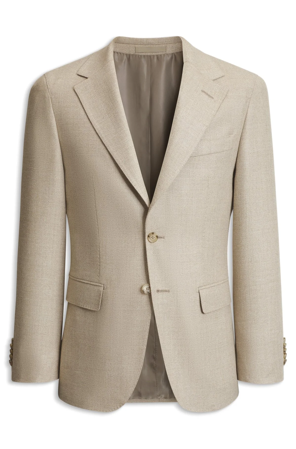 REGULAR-FIT BLAZER IN VIRGIN WOOL WITH SILK - 1