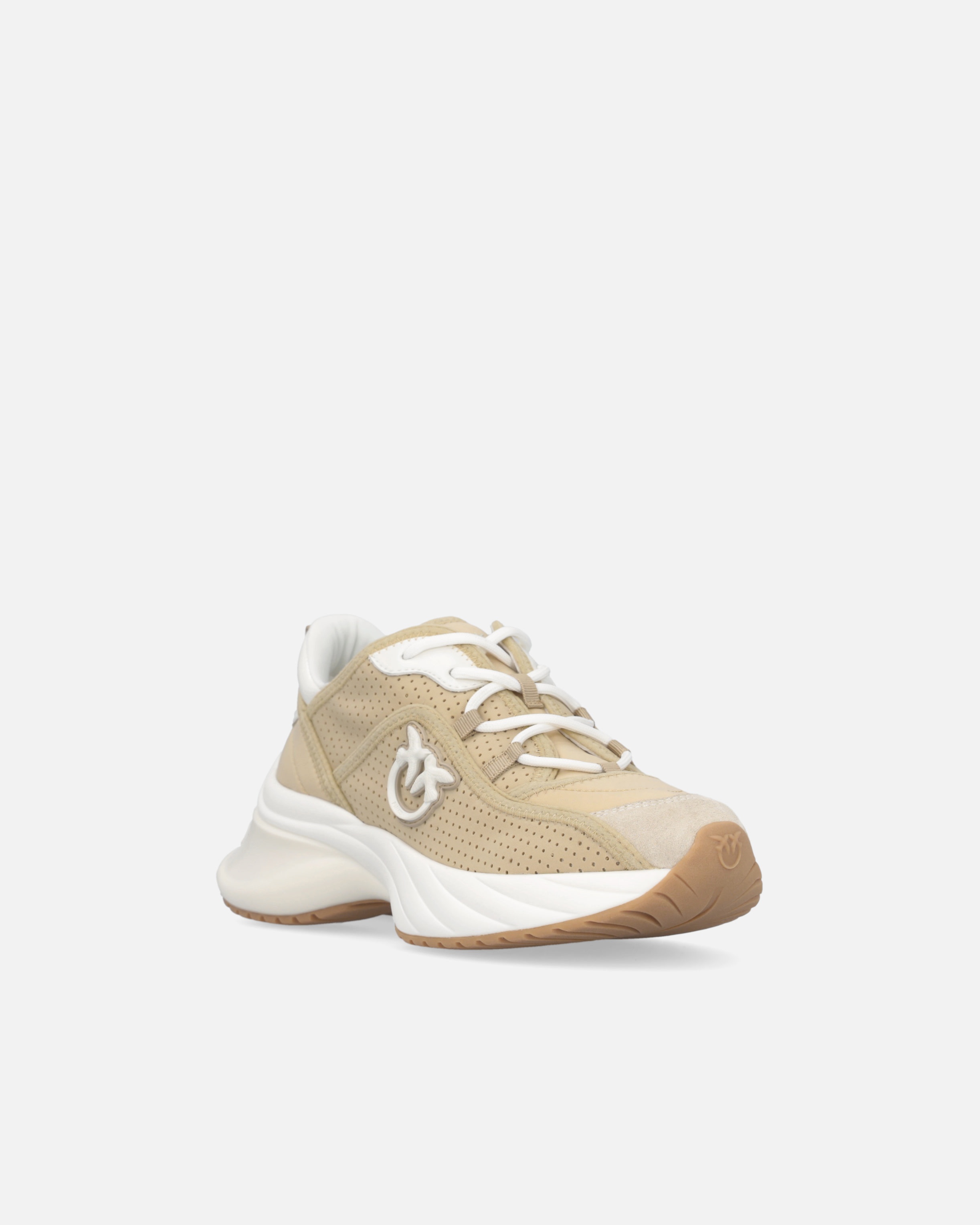 ARIEL PERFORATED SNEAKERS WITH BIRD LOGO - 2