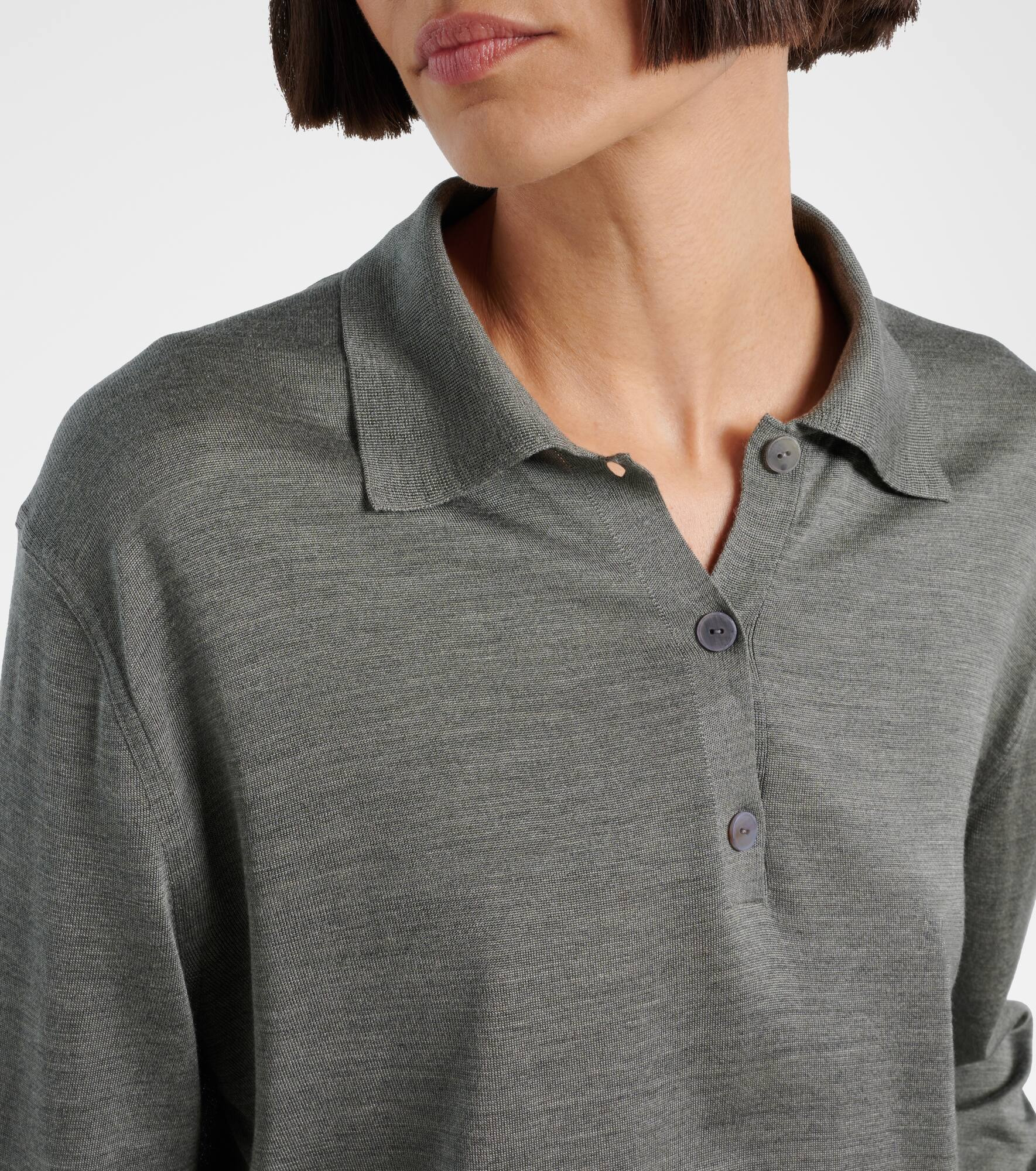 Lilienne silk polo sweater - 4
