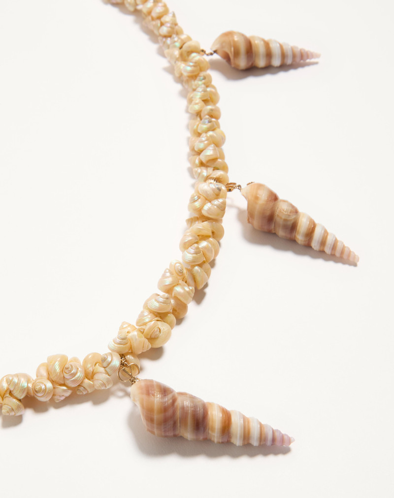JARDIN AQUATIQUE NECKLACE IN METAL AND SHELLS 5