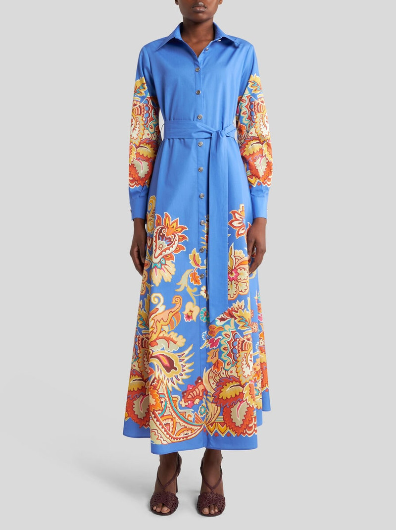 Etro PRINTED POPLIN SHIRT DRESS outlook