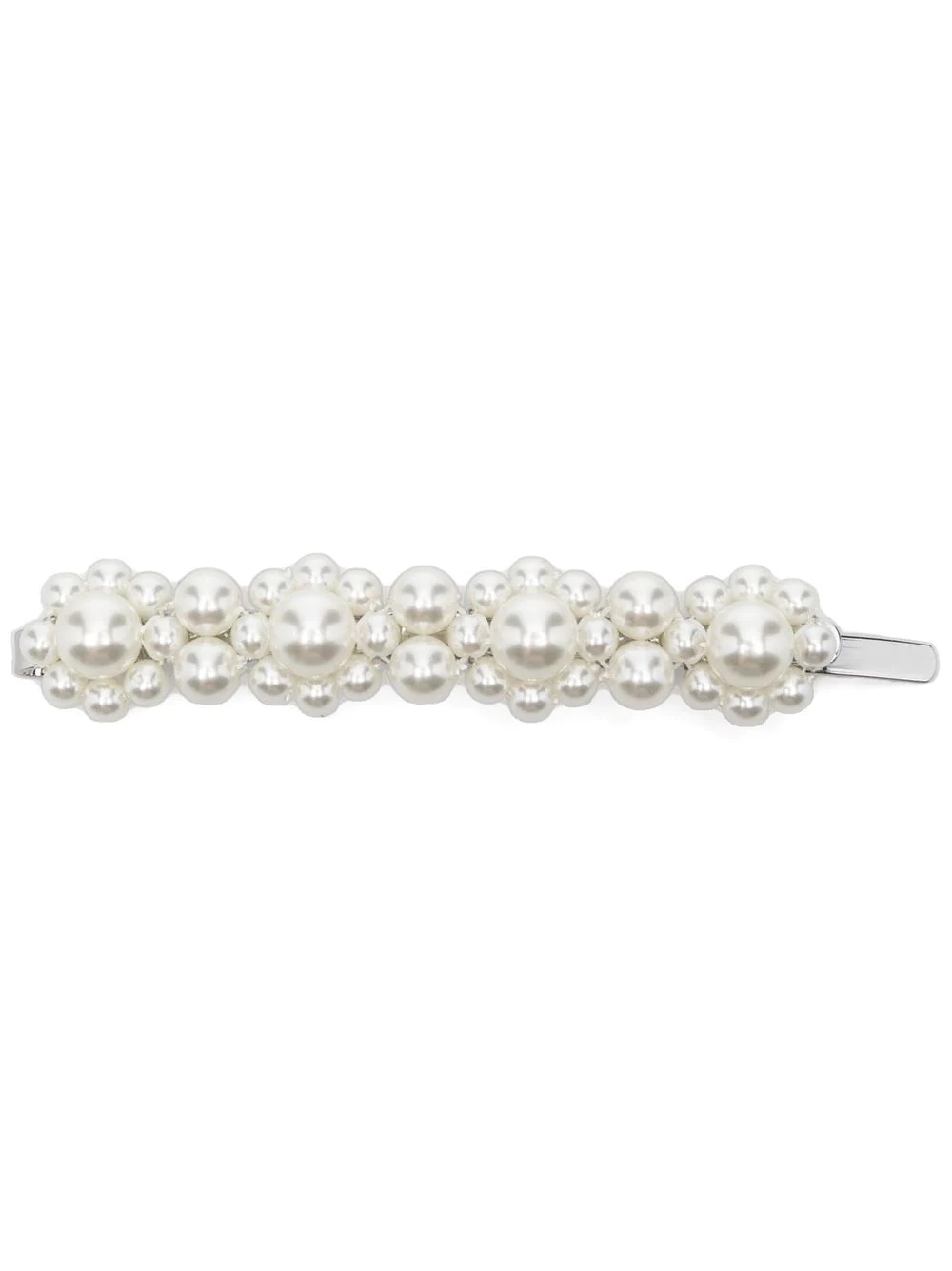 pearl-embellished hair clip - 1