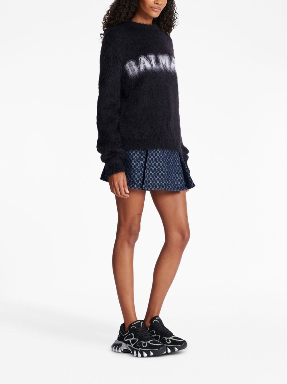logo-jacquard jumper - 3
