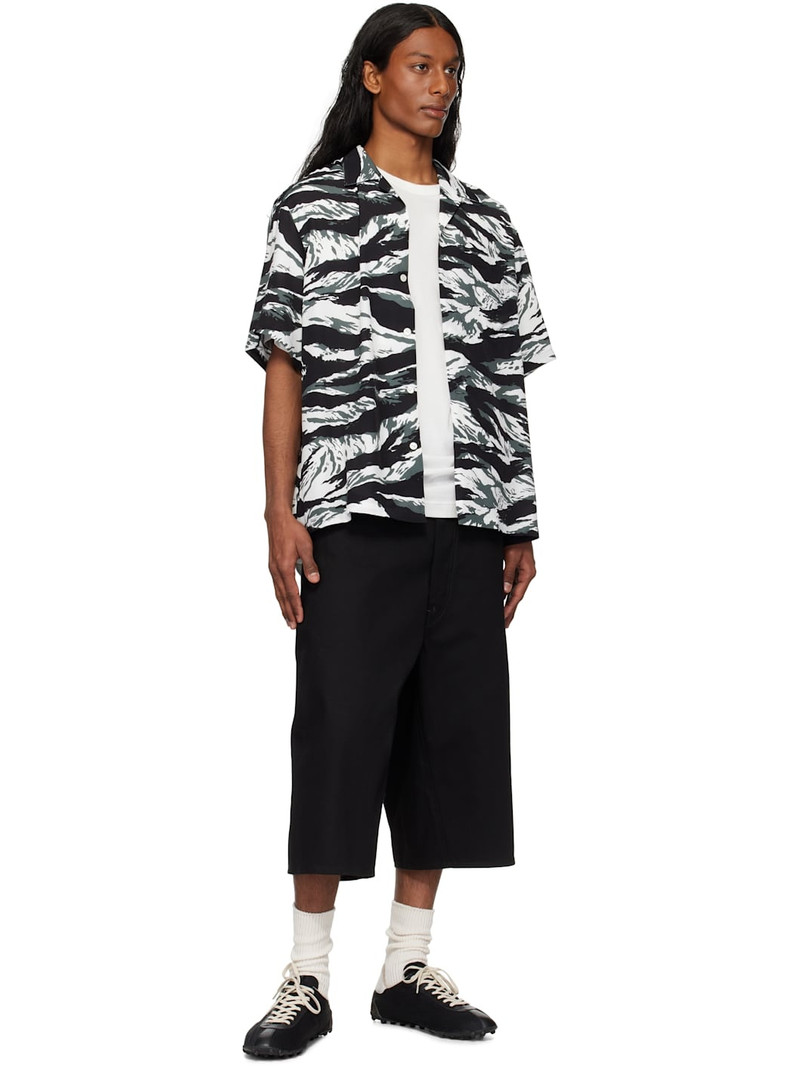 TAKAHIROMIYASHITA TheSoloist. Black & White Tiger Camouflage T-shirt outlook