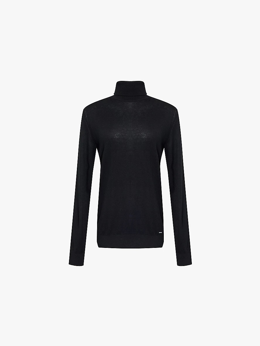 Yishai turtleneck silk-blend jumper - 1